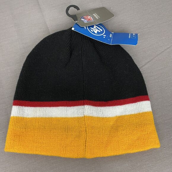 47 Brand Beanie Pittsburgh Steelers Kids One Size Black Yellow NWT Buddie - Picture 2 of 6
